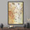 Art antique sur toile, carte murale du monde et affiche tendance
