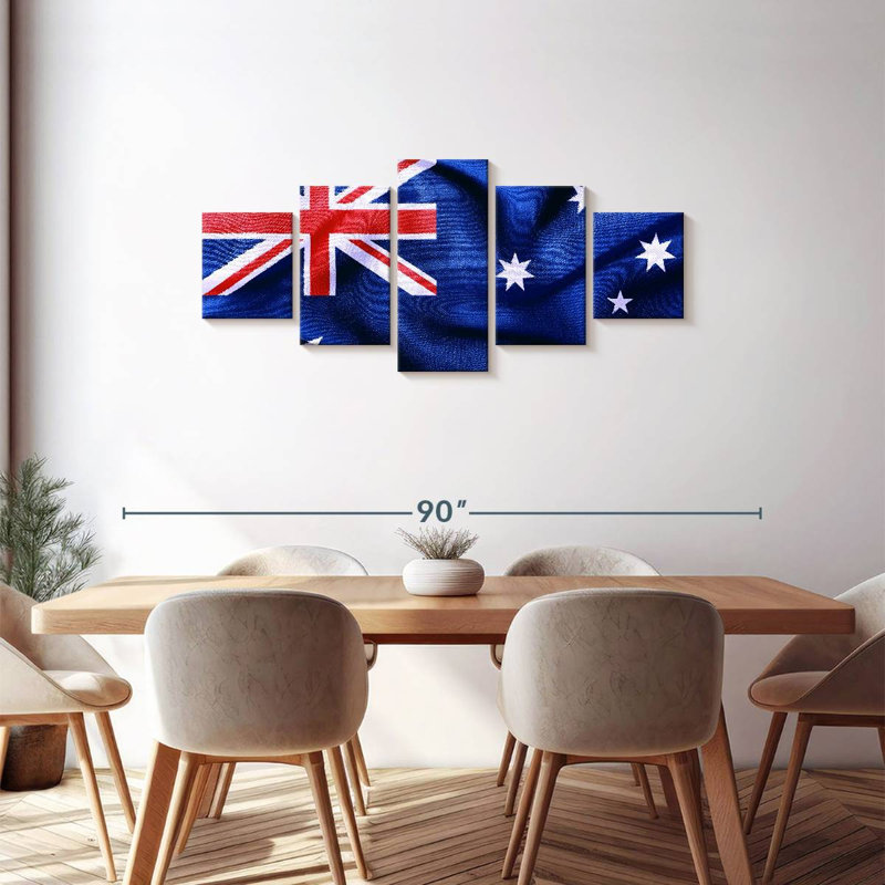 Drapeau australien, H 30 po x l 68 po