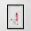 Dog Walking - Single Picture Frame Painting-760792292