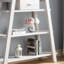 Étagère ouverte moderne à 4 niveaux avec tiroir central en chêne blanc Modern Home