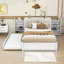 Lit plateforme Arlott avec lit gigogne simple TG, tablettes et lattes-1153140755