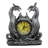 Roman Numeral Resin Quartz Movement / Crystal Tabletop Clock in Silver