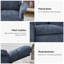  Fauteuil inclinable avec dossier épais, réglable de 110 ° à 160 °-1597159289