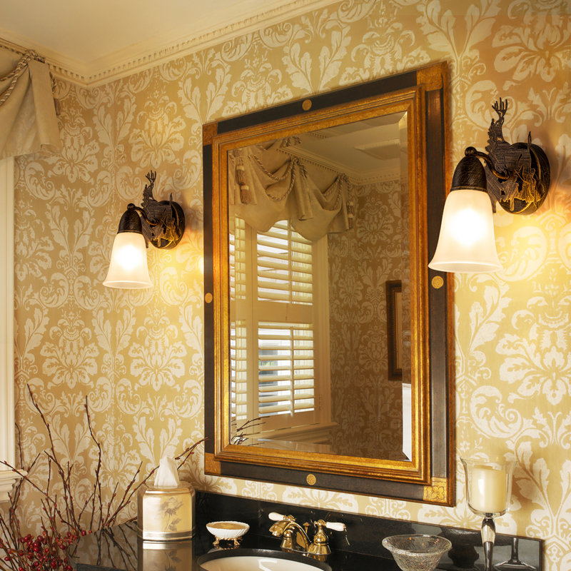 Applique murale bronze (ensemble de 2)