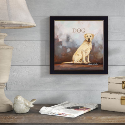 'Dakota the Dog' Framed Acrylic Painting Print