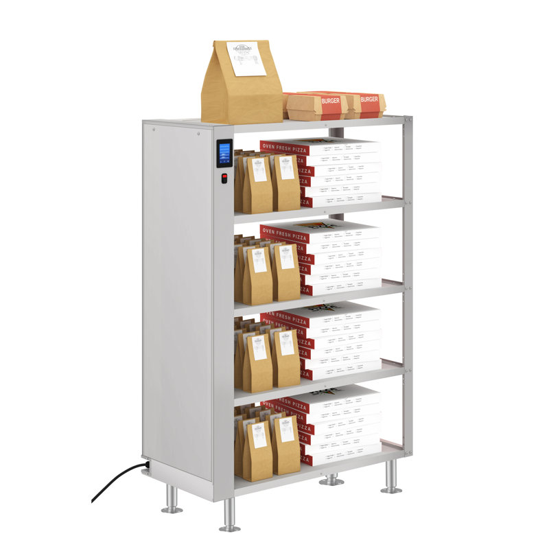 Armoire chauffante à emporter commerciale à cinq tablettes avec écran tactile en acier inoxydable, homologuée UL et NSF (km-WSC-T5)