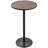 Chaska Round Solid Wood Top Metal Base Dining Table
