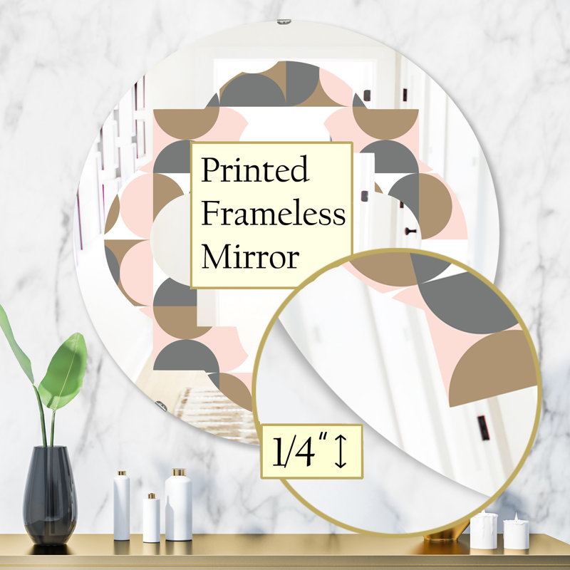 Miroir mural Quatrefoil, H 31,5 po x l po