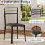 Ensemble de coin-repas en bois 3 pièces pour 2 avec chaises rembourrées et structure en acier-33269971-33269970-33269935