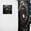 Noir cosmique actuel Spiral I - Rideau en spirale - Rideau abstrait obscurcissant - 1 panneaux-107609804