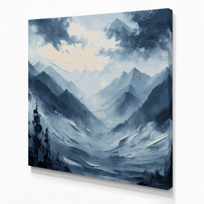 Halloween Foggy landscapes Gray Canvas Wall Art