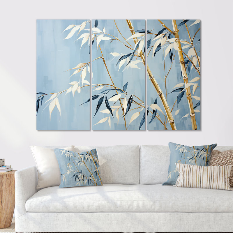 «Zen and Blue», art zen, Toile tendue, H 40 po x l 60 po x P 1 po