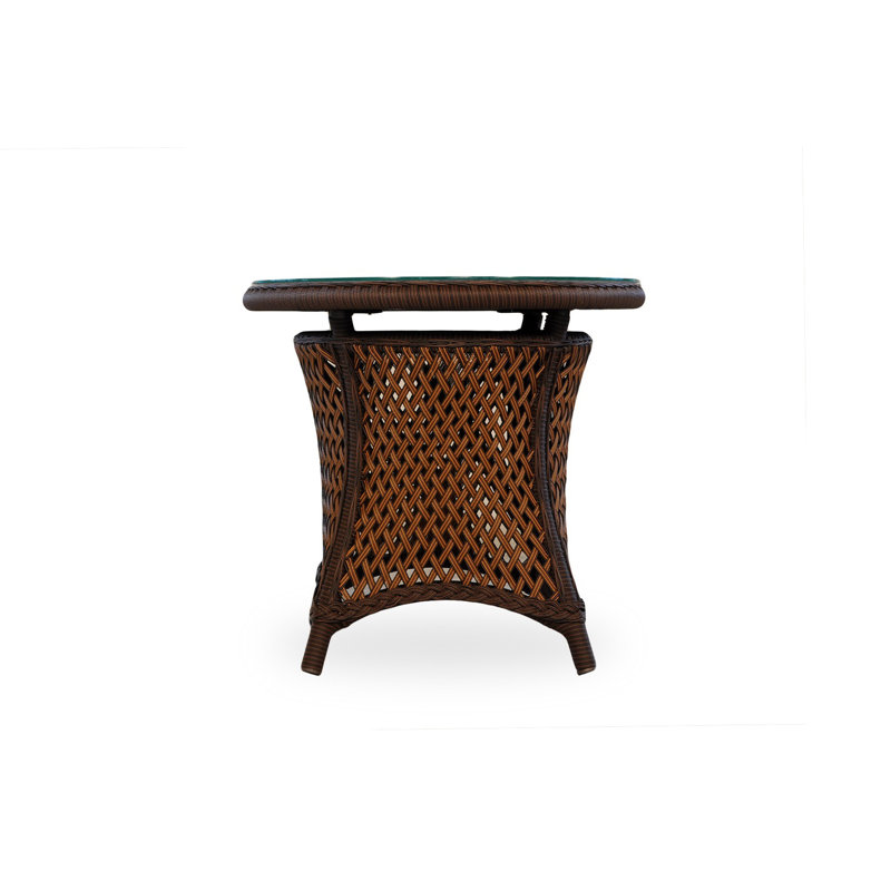 Grand Traverse Outdoor Round Side Table, Caramel