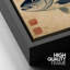 «Classic Blue Fish with on Aged fond», reproduction d'art sur toile encadrée-160123110-160123109
