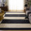 Tapis crème / noir en laine fait à la main Santiago