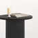 22'' Tall Solid Wood Round End Table Drum Side Table with Fluted Pedestal Base