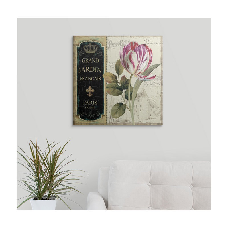 « jardin view ii » par lisa audit, H 20 po x l 20 po x P 1,5 po, Toile