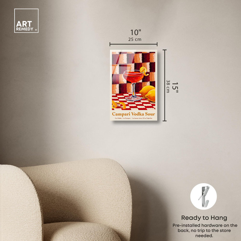 «Zesty Elixir Acrylique Print Summer Art Prints» par Art Remedy, H 15 po x l 10 po