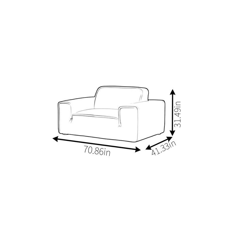 Italian Minimalist Black Sofa