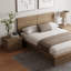 Ensemble de chambre à coucher 3 pièces avec lit et 2 tables de chevet Antonnio-1646459378-1650669113