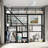 Twin Size Metal Loft Bed with Storage Staircase and Integrated Wardrobe, Space-Saving Design-1286890765