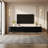 Modern 4-Door TV Stand Storage Credenza-819202043-826973710
