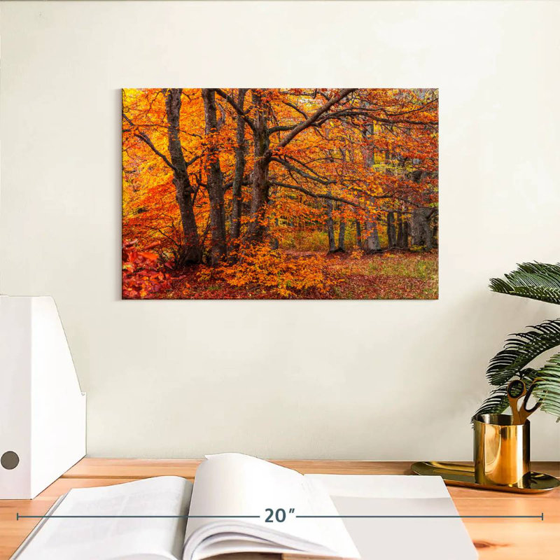Les bois d'Alvord en automne, H 8 po x l 12 po