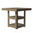 Caomhan Contemporary 39.4" Square Counter Height Dining Table With Shelves