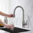 Pull Down Single Handle Kitchen Faucet-63947849