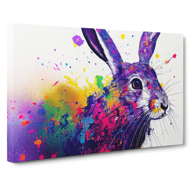 Hare Splash Vol.4 Abstract - Wrapped Canvas, 35cm H x 50cm W x 3cm D