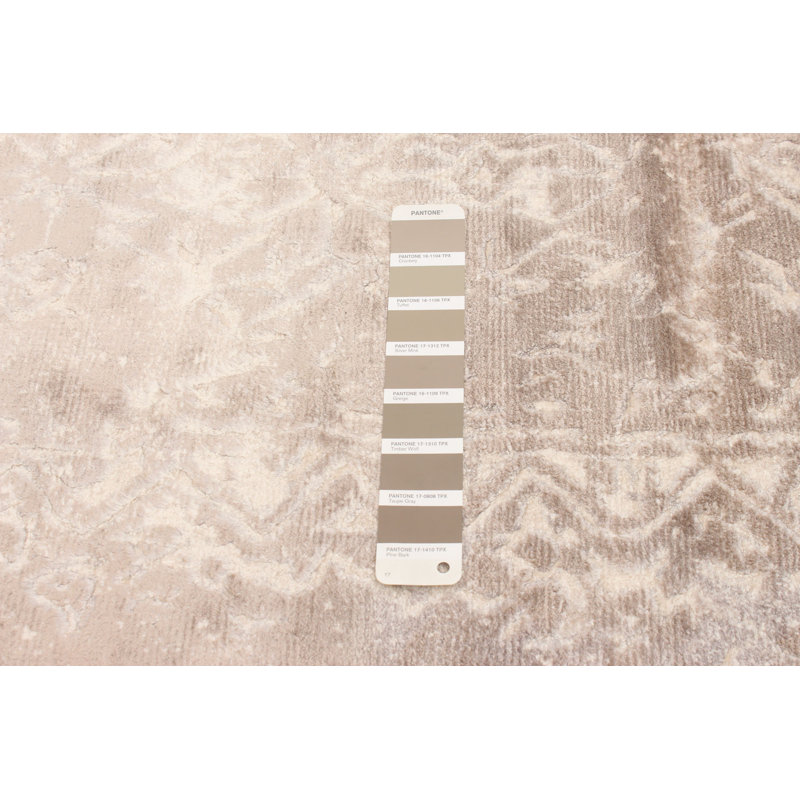Tapis taupe tissé à la main Gadar
