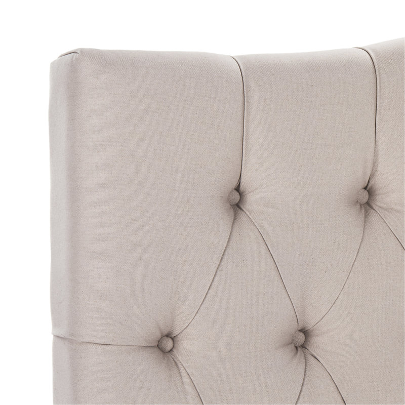 Nicastro Upholstered Panel Headboard, Twin, Linen Taupe