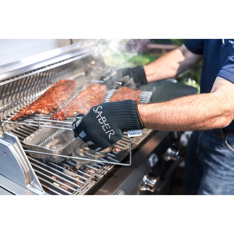 Gants de four à gril à haute température courbés confèrent