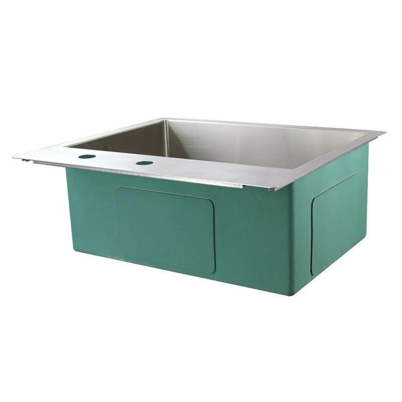 Diamond 23'' L Mounting / Installation Required Single Bowl Stainless Steel Kitchen Sink, 2-Hole (FR2)