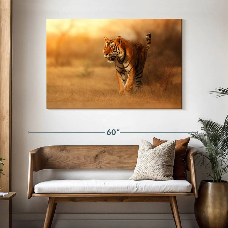 Brampt Hunting Tiger, 32" H x 48" W