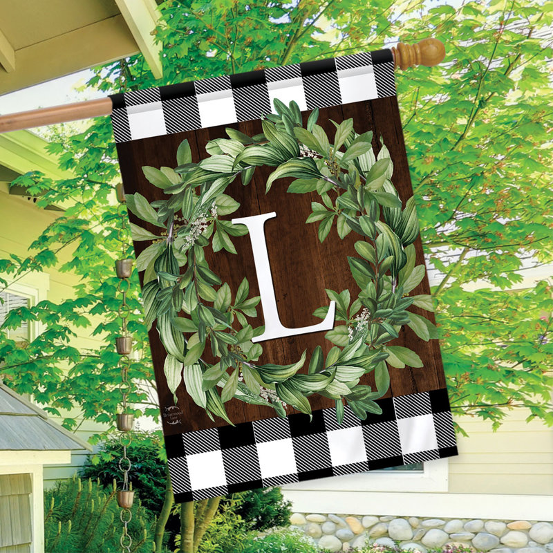 Couronne, monogramme, lettre L, drapeau de la maison
