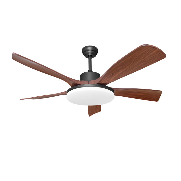 52 In. 5 Blades Smart Indoor Ceiling Fan With 3-colors Led Dimmable Light And Dc Reversible And App/remote Control