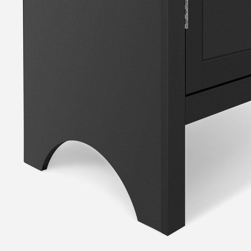 Tall Arched Cabinet Wooden Display Cabinet