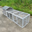 Cage à poulailler en bois pour poulailler 118 118 118 With avec portes en libre parcours, nichoir, plateau à tirer étanche