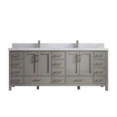 Malibu 84'' Double Bathroom Vanity with Top