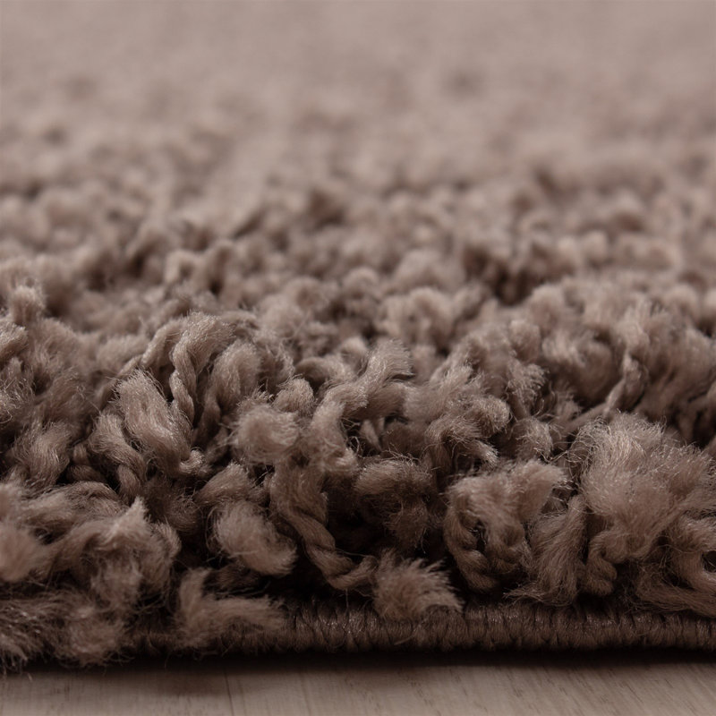 Tapis taupe en polypropylène tissé à la machine Dolly, Rectangle 5 pi 3 po x 7 pi 7 po