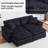 Hallam 84.6'' Oversized Upholstered Loveseat Sofa, Comfy Corduroy Velvet Cloud Couch, Modular Combo Loveseat With 2 Ottomans-471368580