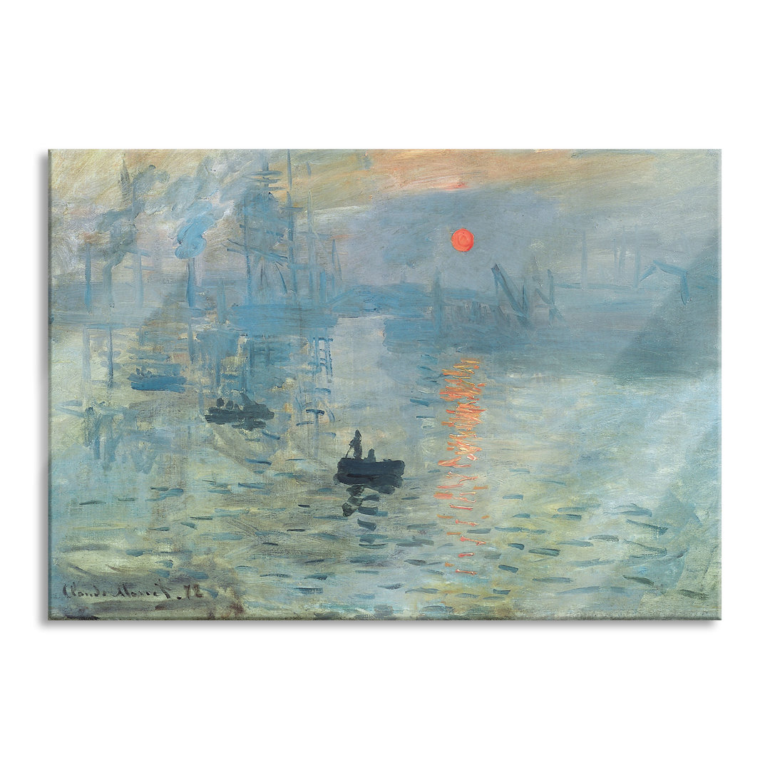 Glasbild Die Japanische Brücke von Claude Monet