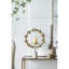 Ouragan floral en fer 14,2 x 3,5 x 19,7 po avec base en marbre