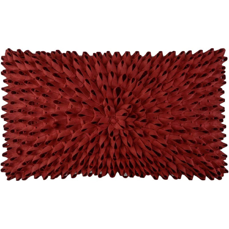  Housse de coussin rectangulaire, Rouge rouille