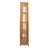 Milo Mango Wood Slatted Bookcase with 4 Shelves-91583903