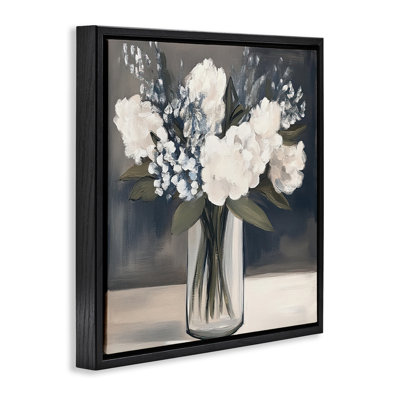 Cadre flottant Vase of Graceful Blooms, design par Mona Grace