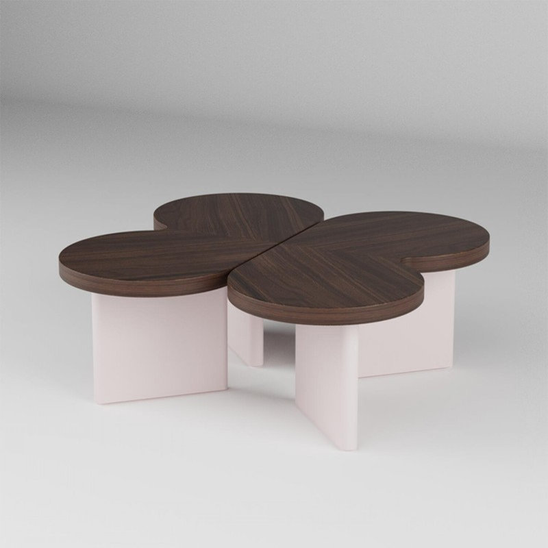 Bachani, Bois brun foncé, Rose