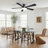 Vaczon 52" Smart Flush Mount LED Ceiling Fan with Remote & App, Low Profile Ceiling Fan with 3CCT Dimmable Light, Whisper-Quiet DC Motor, Double-Sided Blades-128930828