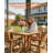 Outdoor Dining Set For 6 Person All Weather 8 Piece HIPS Outdoor Patio Table And Chairs Set With Aluminum Frame Plastic Outside Furniture For Backyard, Garden, Deck, Poolside, Teak-52184539